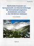 Multivariate Analysen zur Synsystematik und Standortsökologie der Schneebodenvegetation (Arabidetalia caeruleae) in den Nördlichen Kalkalpen