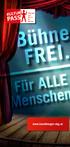 Bühne FREI. Für ALLE Menschen.