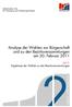 Analyse der Wahlen zur Bürgerschaft und zu den Bezirksversammlungen am 20. Februar 2011