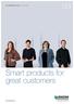 Smart products for great customers