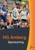 HG Amberg. Sponsoring