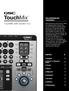 TouchMix. TouchMix Self-Guided Tour WILLKOMMEN BEI TOUCHMIX! KAPITEL S. 1. Navigation 2. Simple - & Advanced - Modus 3. Presets. 4.