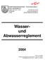 Wasser- und Abwasserreglement