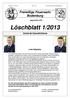 Ausgabe 6 ( 1/2013 ) Seite 1/8 Freiwillige Feuerwehr Bodenburg. Freiwillige Feuerwehr Bodenburg. gegründet Löschblatt 1/2013