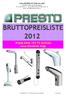 BRUTTOPREISLISTE 2012