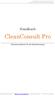 Handbuch. CleanConsult Pro. Kalkulationssoftware für die Gebäudereinigung