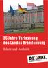 Bild Landtag Brandenburg/Stefan Gloede. 25 Jahre Verfassung des Landes Brandenburg. Bilanz und Ausblick