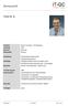 Beraterprofil. Profil W. S. Senior Consultant / Test Manager Jahrgang 1955