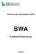 Anhörung der interessierten Kreise BWA. Broadband Wireless Access