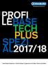 PROFI LEBASE TECH PLUS SPEZI AL2017/18. Tread Design Programme Lista Dei Disegni Programmes de Profiles Gamma de Perfiles RETREADING MATERIALS