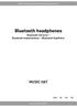 Bluetooth headphones Bluetooth-hörlurar / Bluetooth-hodetelefoner / Bluetooth Kopfhörer