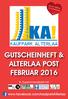 GUTSCHEINHEFT & ALTERLAA POST FEBRUAR 2016