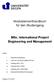 Modulelementhandbuch für den Studiengang. MSc. International Project Engineering and Management