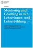 Mentoring und Coaching in der Lehrerinnen- und Lehrerbildung