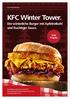 KFC Winter Tower. Der winterliche Burger mit Apfelrotkohl und fruchtiger Sauce.