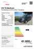 41.605,inkl. 19 % Mwst. VW T6 Multivan T6 Multivan 2.0TDi DSG Trendline. kiefer-mobile.de. Preis: