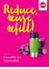 Reduce, reuse, refill! TRAVEL MUG. Reusable not disposable!