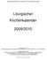 Liturgischer Kirchenkalender 2009/2010