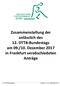 Zusammenstellung der anlässlich des 12. DTTB-Bundestags am 09./10. Dezember 2017 in Frankfurt verabschiedeten Anträge