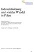 Industrialisierung und sozialer Wandel in Polen
