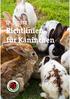 IP-SUISSE. Richtlinien für Kaninchen