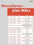 Messdiener- plan März