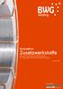 Welding. Innovative. Zusatzwerkstoffe. Neueste Oberflächentechnologien für überragende Schweißeigenschaften. 3. Edition 2017.