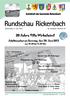 ) 0 / )2/3 / zur Abwasserreinigungsanlage. Amtsblatt der Gemeinde Rickenbach  4 0 $ 2 0 )2/3 / Jubiläumsfest am Sonntag, den 30.