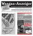 Wasgau-Anzeiger. in Dahn STADTMITTE mit den amtlichen Bekanntmachungen. Wochenblatt für die Verbandsgemeinde Dahner Felsenland