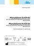 Phenylalanin ELISA Kit Zur in-vitro-bestimmung von Phenylalanin in humanem EDTA- Plasma und Serum