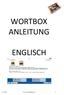 WORTBOX ANLEITUNG ENGLISCH. LRSI  1