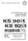 KS90 KS 90-1 KS Universal Prozess- und Programmregler KS 90-1 / KS Schnittstellenbeschreibung. MODBUS-Protokoll
