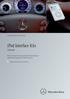 ipod Interface Kits Übersicht Original-Zubehör von Mercedes-Benz