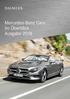Mercedes-Benz Cars im Überblick Ausgabe 2018