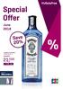 Special Offer 21, 50. Save 20% June ,90. »BOMBAY SAPPHIRE«London Dry Gin, 1 L. or Award. Miles