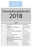 Veranstaltungskalender 2018