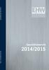 Eisen- und Hüttenwerke AG Geschäftsbericht 2014/2015
