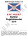 E N T W U R F Berliner Regattakalender 2016