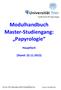 Modulhandbuch Master- Studiengang: Papyrologie