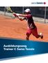 Ausbildungsweg Trainer C Swiss Tennis