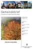 Gemeindebrief. Oktober 2013 Ausgabe 10/13. Bunt sind schon die Wälder. Evangelische Gesamtkirchengemeinde Ebingen. Kinderkonzert Seite 7