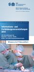 Informations- und Fortbildungsveranstaltungen 2014