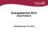 Energiebericht 2015 Stadt Kelheim. Stadtratsitzung: