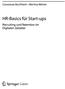 Constanze Buchheim Martina Weiner. HR-Basics für Start-ups. Recruiting und Retention im. Digitalen Zeitalter. 4^ Springer Gabler