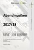 Abendmusiken 2017/18. Ev.-ref. Kirchgemeinde Münchenbuchsee-Moosseedorf buchsikultur Eintritt frei - Kollekte