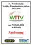 56. Westdeutsche Schüler-Einzelmeisterschaften 2017/2018. am 27./ in Refrath. Auslosung