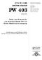 PW 403 ÖVGW/GRIS PRÜFRICHTLINIE. Rohre und Formstücke aus Polyvinylchlorid (PVC-U) für die Trinkwasserversorgung