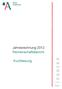 Jahresrechnung 2012 Rechenschaftsbericht. Kurzfassung. Finanzen
