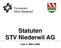 Turnverein 5524 Niederwil. Statuten STV Niederwil AG