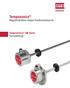 Temposonics Magnetostriktive lineare Positionssensoren. Temposonics GB-Serie Kurzanleitung